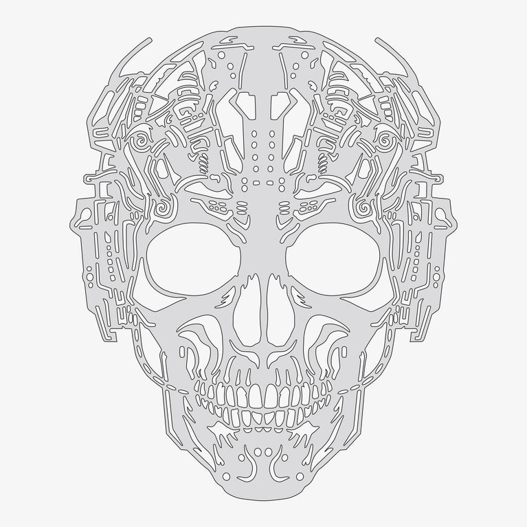 Cyberpunk Skull #1