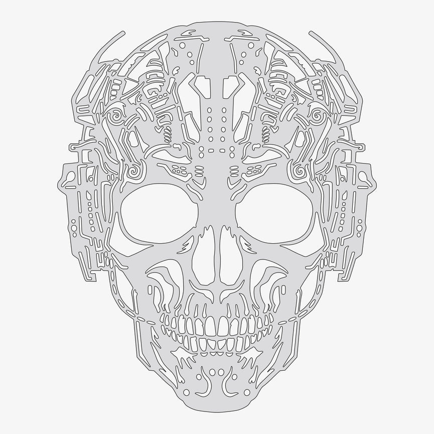 Cyberpunk Skull #1